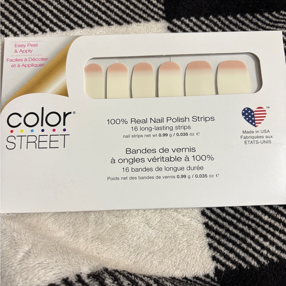 Color Street Nail Polish Strips - Cream and Pink BRIDE TRIBE